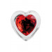 Adam & Eve | Стеклянная анальная пробка ADAM ET EVE RED HEART GEM GLASS PLUG SMALL. Цена 1 250 грн. Фото: 8