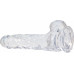 ADDICTION | Фалоімітатор Addiction - Crystal Clear Dildo With Balls - 7