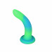 ADDICTION | Фалоімітатор Addiction Rave Glow In The Dark Dildo Blue Green 8" що світлиться в темряві (20.32 см). Ціна 2158 грн. Фото: 1