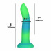 ADDICTION | Фалоімітатор Addiction Rave Glow In The Dark Dildo Blue Green 8" що світлиться в темряві (20.32 см). Ціна 2158 грн. Фото: 3