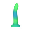 Фалоімітатор Addiction Rave Glow In The Dark Dildo Blue Green 8" що світлиться в темряві (20.32 см)