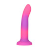 Фаллоимитатор Addiction Rave Glow In The Dark Dildo Pink Purple 8" светящийся в темноте (20.32 см)