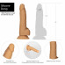 ADDICTION | Фаллоимитатор ADDICTION Dual Density Silicone Dildo Caramel 8", с вибрацией на присоске. Цена 2 829 грн. Фото: 5