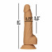 ADDICTION | Фаллоимитатор ADDICTION Dual Density Silicone Dildo Caramel 8", с вибрацией на присоске. Цена 2 829 грн. Фото: 2