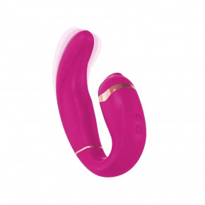 Adrien Lastic | Двойной вибратор с вакуумной стимуляцией Adrien Lastic My G PINK. Цена: 5 500 грн