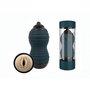 Adrien Lastic | Мастурбатор вагина из киберкожи Adrien Lastic Siltex Ultra, бежевый в серой колбе. Ціна: 4099 грн