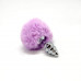 Alive | Металлическая анальная пробка Кроличий хвостик Alive Fluffly Twist Plug S Purple. Цена 679 грн. Фото: 2