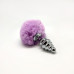 Alive | Металева Анальна Пробка Кролячий Хвостик Alive Fluffly Twist Plug M Purple. Ціна 670 грн. Фото: 1