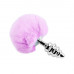 Alive | Металева Анальна Пробка Кролячий Хвостик Alive Fluffly Twist Plug L Purple. Ціна 798 грн. Фото: 1