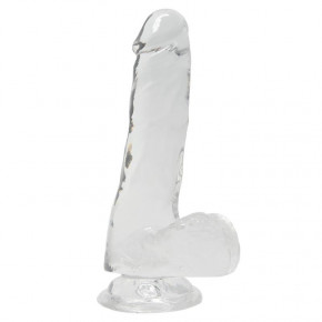 Alive | Прозрачный фаллоимитатор Alive Jelly Dildo Pepito, ТПЕ, присоска, диаметр 3,5см, длина 15,5см. Цена: 499 грн