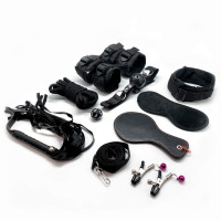 Alive | Набір для BDSM FURY Black BDSM Kit, 10 предметів. Ціна 1138 грн