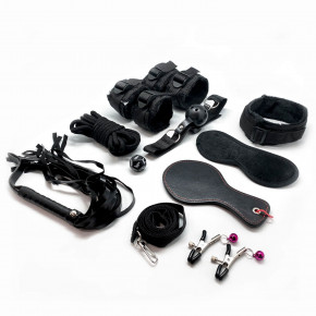 Alive | Набір для BDSM FURY Black BDSM Kit, 10 предметів. Ціна: 1138 грн