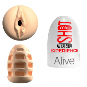 Alive | Карманный мастурбатор в виде вагины Alive Mini Shot Experience бежевый. Ціна: 330 грн