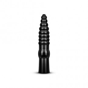 All Black | Большой фаллоимитатор с рельефом All Black AB20 черный, 34 см. Цена: 1 490 грн