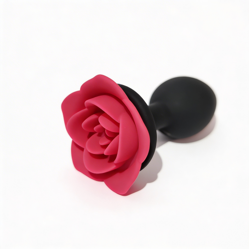 ALUME | Анальная пробка ALUME, S, силиконовая черная с красной розой, 8 х 2,8 см. Цена: 399 грн ALUME | Анальная пробка ALUME, S, силиконовая черная с красной розой, 8 х 2,8 см. Цена: 399 грн
