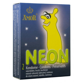 Amor | Презервативи - Amor Neon, 2 шт.. Ціна: 141 грн