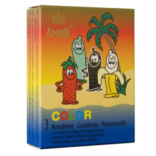 Amor | Презервативы-Amor Color, 3 шт.. Цена 78 грн Amor | Презервативы-Amor Color, 3 шт.. Цена 78 грн
