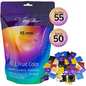 Amor | Презервативи - Vibratissimo XX ... L Fruit Color, 55 мм, 50 шт.. Цена: 859 грн