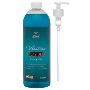 Amor | Лубрикант - Vibratissimo Cooling Blue, 1000 мл. Ціна: 1327 грн