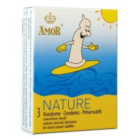 Презервативи - Amor Nature, 3 шт. Презервативи - Amor Nature, 3 шт.