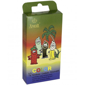 Amor | Презервативи - Amor Color, 12 шт.. Ціна: 254 грн