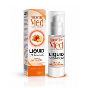 Amoreane | Лубрикант З Ефектом Вібрації Amoreane Med Liquid Vibrator Peach (30 Мл. Ціна: 713 грн
