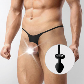 Art of Sex | Мужские трусы XS-2XL с силиконовой анальной пробкой Art of Sex -  Joni plug panties size S Black. Цена: 469 грн