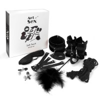 Art of Sex | Набір Бдсм Art Of Sex - Soft Touch Bdsm Set, 9 Предметів, Чорний. Ціна 1529 грн