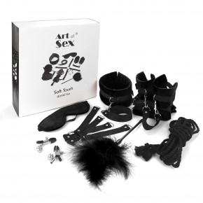 Art of Sex | Набір Бдсм Art Of Sex - Soft Touch Bdsm Set, 9 Предметів, Чорний. Ціна: 1529 грн