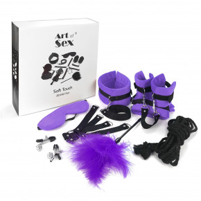 Art of Sex | Набір Бдсм Art Of Sex - Soft Touch Bdsm Set, 9 Предметів, Фіолетовий. Ціна: 1529 грн