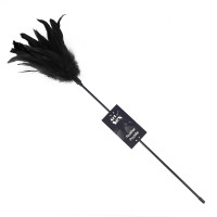 Art of Sex | Щекоталка черная Art of Sex - Feather Paddle, перо молодого петуха. Цена 159 грн