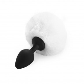 Art of Sex | Силиконовая анальная пробка М Art of Sex - Silicone Butt plug Rabbit Tail, Белый. Цена: 479 грн