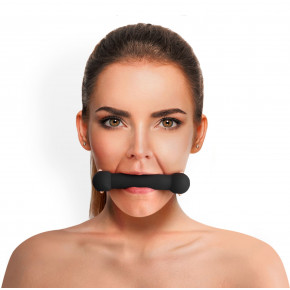 Art of Sex | Кляп Палиця, Силікон Та Натуральна Шкіра, Art Of Sex - Gag Stick Silicon, Чорний. Ціна: 639 грн