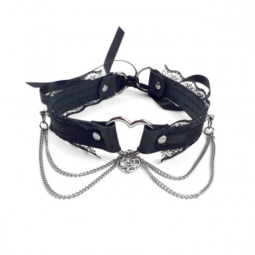 Art of Sex | Сексуальний чокер Art of Sex - Karen из натуральной кожи, Черный. Цена 419 грн Art of Sex | Сексуальний чокер Art of Sex - Karen из натуральной кожи, Черный. Цена 419 грн