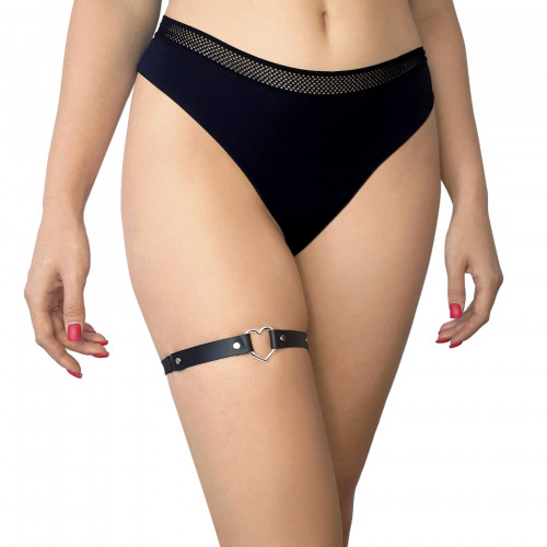 Art of Sex | Гартер на ногу Сердце из натуральной кожи Art of Sex - Terri, Черный (1шт.). Цена 249 грн Art of Sex | Гартер на ногу Сердце из натуральной кожи Art of Sex - Terri, Черный (1шт.). Цена 249 грн