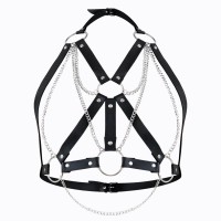 Женская портупея Art of Sex - Aiden Leather harness, Черный L-2XL Женская портупея Art of Sex - Aiden Leather harness, Черный L-2XL