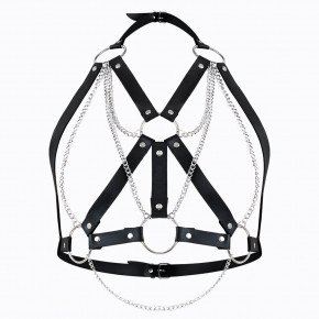 Art of Sex | Женская портупея  Art of Sex - Aiden Leather harness, Черный L-2XL. Цена: 1 019 грн