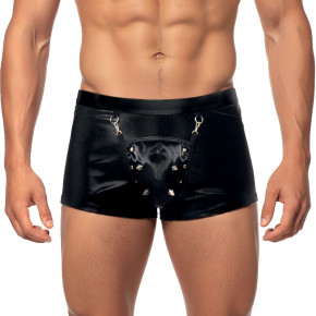 Art of Sex | Мужские трусы с сюрпризом Art of Sex - Gladiator, черные с эффектом мокрого бархата, размер S. Цена: 939 грн