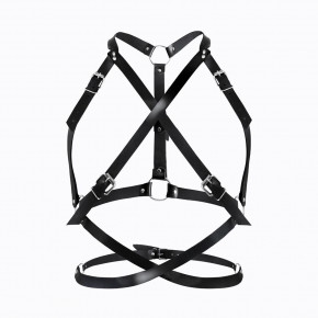 Art of Sex | Женская портупея Art of Sex - Agnessa Leather harness, Черный L-2XL. Цена: 798 грн