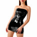 Art of Sex | Сексуальное виниловое платье Art of Sex - Jaklin, размер L-2XL, цвет черный. Цена 670 грн. Фото: 1