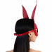 Art of Sex | Кожаная маска Зайки Art of Sex - Bunny mask, цвет Красный. Цена 645 грн. Фото: 1