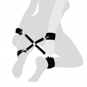 Art of Sex | Крестовина из натуральной кожи Art of Sex - 4 Way Connector, Черный. Цена: 259 грн