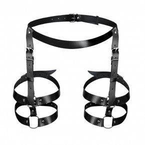 Art of Sex | Кожаные гартеры Art of Sex - Melani Leather garters, Черные XS-M. Цена: 704 грн