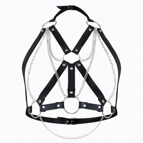 Art of Sex | Женская портупея  Art of Sex - Aiden Leather harness, Черная XS-M. Цена: 1 019 грн