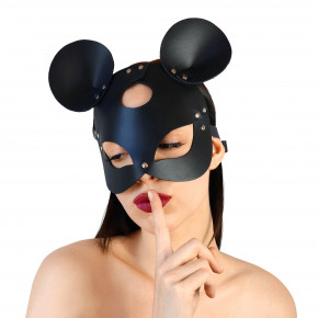 Art of Sex | Кожаная маска зайки Art of Sex - Mouse Mask, цвет Черный. Ціна: 645 грн