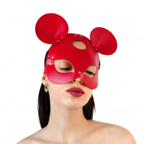 Art of Sex | Кожаная маска зайки Art of Sex - Mouse Mask, цвет Красный. Ціна: 759 грн