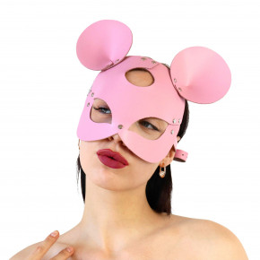 Art of Sex | Кожаная маска зайки Art of Sex - Mouse Mask, цвет Розовый. Ціна: 645 грн