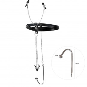 Art of Sex | Бондажный набор с металлическим анальным крюком №2 Art of Sex Blanca Bondage set with anal hook №2. Ціна: 1699 грн