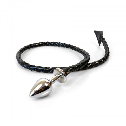 Art of Sex | Металлическая анальная пробка L с дьявольским хвостом Art of Sex - Succubus, экокожа, черный. Ціна 1519 грн Art of Sex | Металлическая анальная пробка L с дьявольским хвостом Art of Sex - Succubus, экокожа, черный. Ціна 1519 грн