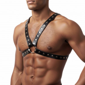 Art of Sex | Мужская портупея Art of Sex - Spartacus, экокожа, цвет черный, размер XS-M. Ціна: 883 грн